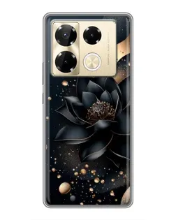 Чехол для Infinix Note 40 Pro с картинкой «Черный лотос»