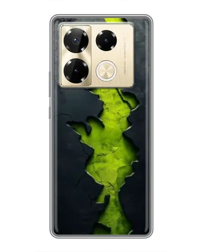 Чехол для Infinix Note 40 Pro с картинкой «Салатовый разлом скалы» Чехол для Infinix Note 40 Pro с картинкой «Салатовый разлом скалы»
