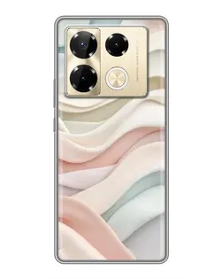 Чехол для Infinix Note 40 Pro с картинкой «Пастельные нежные волны»