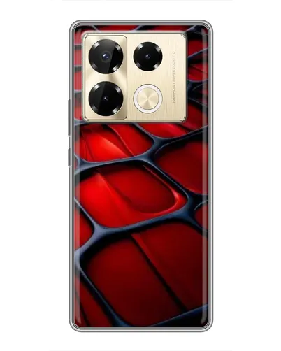 Чехол для Infinix Note 40 Pro с картинкой «Красная глянцевая сетка» Чехол для Infinix Note 40 Pro с картинкой «Красная глянцевая сетка»