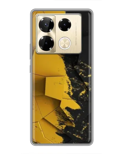 Чехол для Infinix Note 40 Pro с картинкой «Золотые осколки геометрии» Чехол для Infinix Note 40 Pro с картинкой «Золотые осколки геометрии»