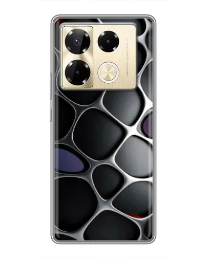 Чехол для Infinix Note 40 Pro с картинкой «Объемная темная решетка» Чехол для Infinix Note 40 Pro с картинкой «Объемная темная решетка»