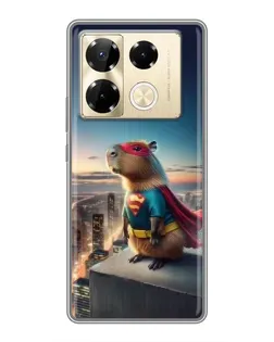 Чохол для Infinix Note 40 Pro з картинкою «Капі-мен супергерой»