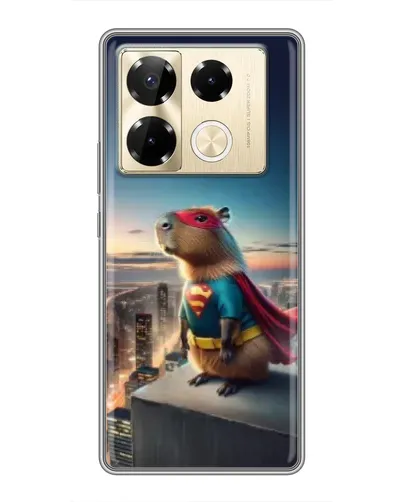 Чохол для Infinix Note 40 Pro з картинкою «Капі-мен супергерой»