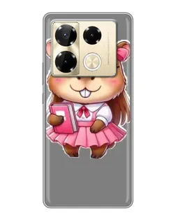 Чохол для Infinix Note 40 Pro з картинкою «Дівчинка капібара»