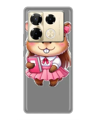 Чохол для Infinix Note 40 Pro з картинкою «Дівчинка капібара»