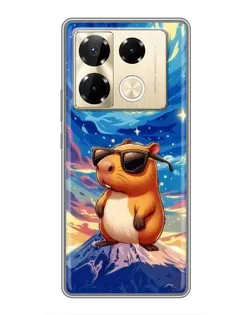 Чохол для Infinix Note 40 Pro з картинкою «Капібара Ван Гога»