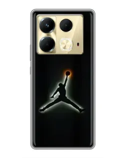 Чехол для Infinix Note 40 с картинкой «Jordan Gradient Logo»