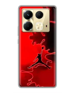 Чехол для Infinix Note 40 с картинкой «Jordan Red Smoke»