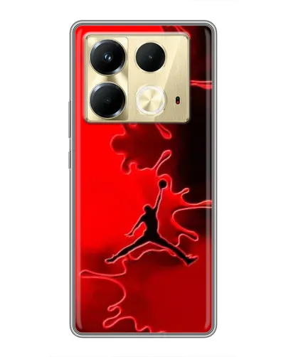 Чехол для Infinix Note 40 с картинкой «Jordan Red Smoke»
