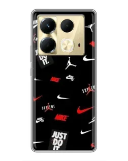 Чехол для Infinix Note 40 с картинкой «Nike Mix Pattern»