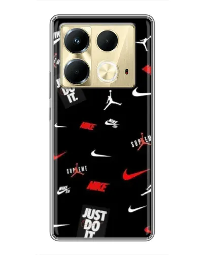 Чехол для Infinix Note 40 с картинкой «Nike Mix Pattern»