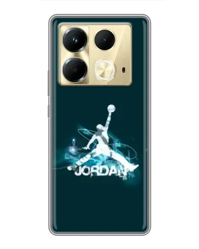 Чехол для Infinix Note 40 с картинкой «Jordan Blue Fire»