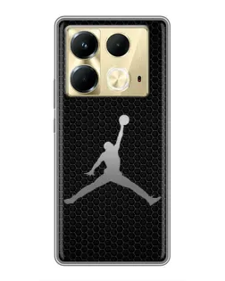 Чехол для Infinix Note 40 с картинкой «Jordan Dark Carbon»
