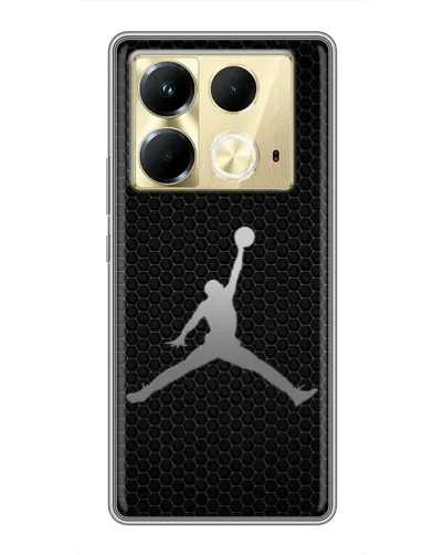 Чехол для Infinix Note 40 с картинкой «Jordan Dark Carbon»