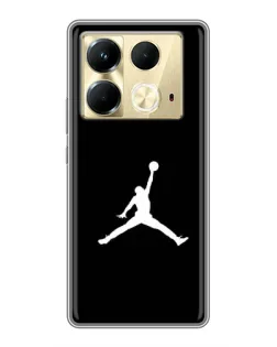 Чехол для Infinix Note 40 с картинкой «Jordan Silhouette»