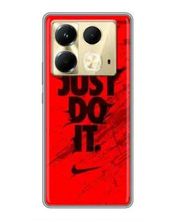 Чехол для Infinix Note 40 с картинкой «Nike Just Do It»