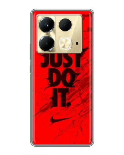 Чехол для Infinix Note 40 с картинкой «Nike Just Do It»