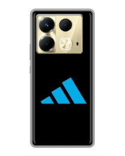 Чехол для Infinix Note 40 с картинкой «Adidas Cyan Logo»