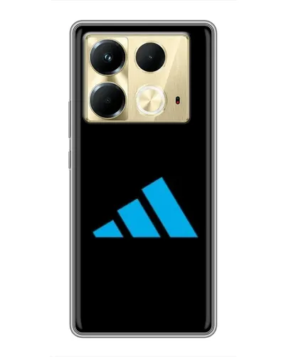 Чехол для Infinix Note 40 с картинкой «Adidas Cyan Logo»