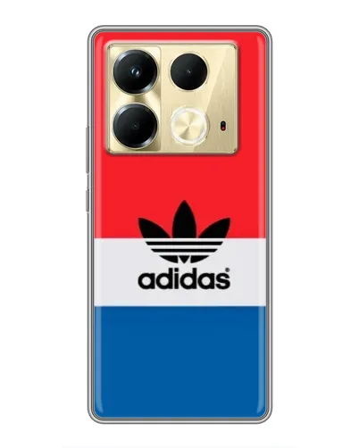 Чехол для Infinix Note 40 с картинкой «Ретро блоки Adidas»