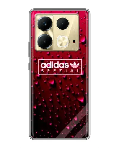 Чехол для Infinix Note 40 с картинкой «Adidas Gold Marble»