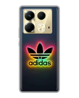 Чехол для Infinix Note 40 с картинкой «Неоновый Adidas»
