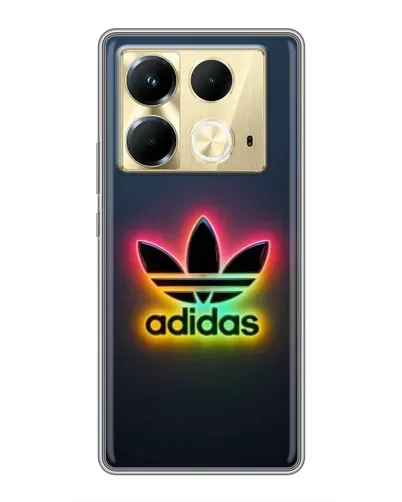 Чехол для Infinix Note 40 с картинкой «Неоновый Adidas»