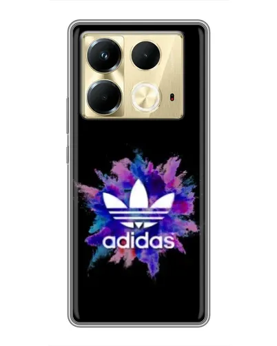 Чехол для Infinix Note 40 с картинкой «Взрыв красок Adidas»