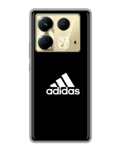 Чехол для Infinix Note 40 с картинкой «Черная классика Adidas»