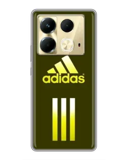 Чехол для Infinix Note 40 с картинкой «Оливковый градиент Adidas»