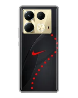 Чехол для Infinix Note 40 с картинкой «Абстрактный дизайн Nike»