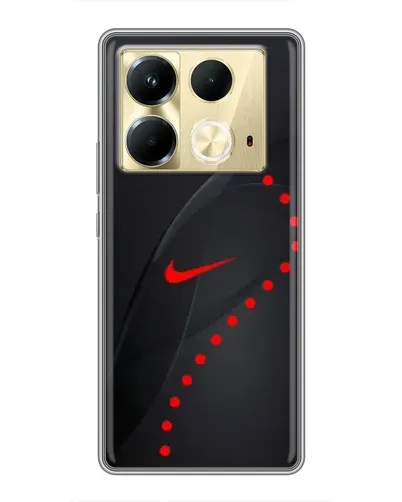 Чехол для Infinix Note 40 с картинкой «Абстрактный дизайн Nike»