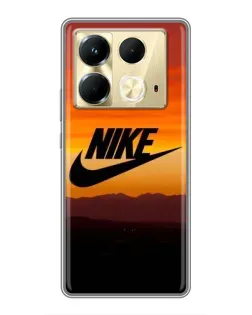 Чехол для Infinix Note 40 с картинкой «Nike — вечерний горизонт»