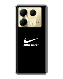 Чехол для Infinix Note 40 с картинкой «Минимализм от Nike»