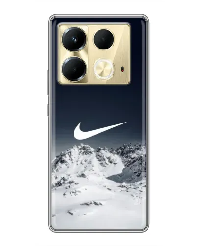 Чехол для Infinix Note 40 с картинкой «Nike — зимние горы»