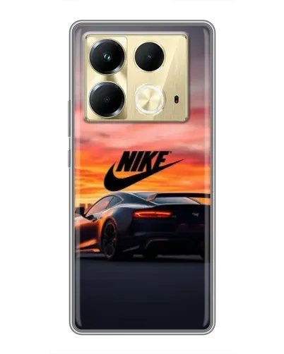 Чехол для Infinix Note 40 с картинкой «Nike и суперкар»