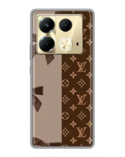 Чехол для Infinix Note 40 с картинкой «Louis Vuitton — банты»