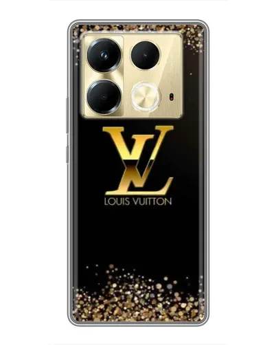 Чехол для Infinix Note 40 с картинкой «LV — золотые искры»