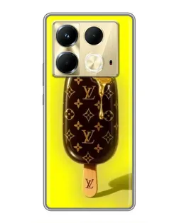 Чехол для Infinix Note 40 с картинкой «Мороженое от LV»