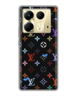 Чехол для Infinix Note 40 с картинкой «Цветная монограмма LV»