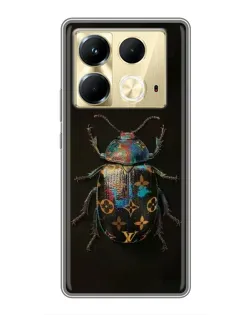 Чехол для Infinix Note 40 с картинкой «LV — мраморный принт»