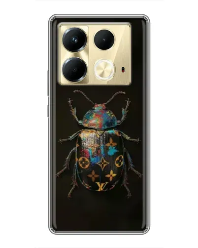 Чехол для Infinix Note 40 с картинкой «LV — мраморный принт»