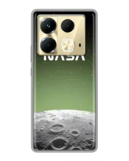 Чехол для Infinix Note 40 с картинкой «NASA — лунный градиент»