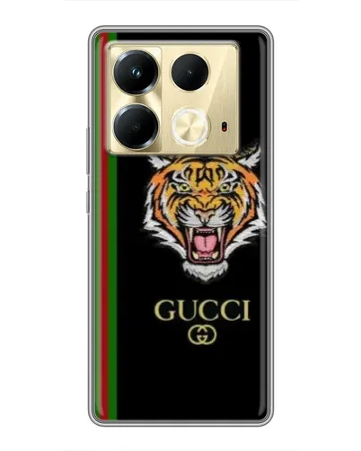 Чехол для Infinix Note 40 с картинкой «Тигр Gucci»
