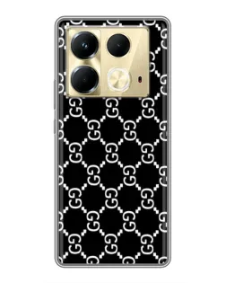 Чехол для Infinix Note 40 с картинкой «Gucci — сетчатый паттерн»