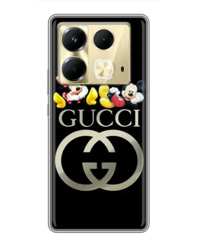 Чехол для Infinix Note 40 с картинкой «Gucci — герои Disney»