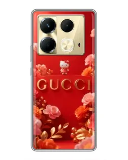 Чехол для Infinix Note 40 с картинкой «Gucci — золотой сад»