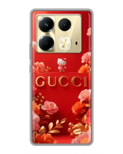 Чехол для Infinix Note 40 с картинкой «Gucci — золотой сад»