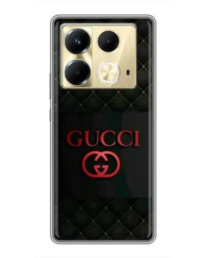 Чехол для Infinix Note 40 с картинкой «Gucci — стеганый черный»